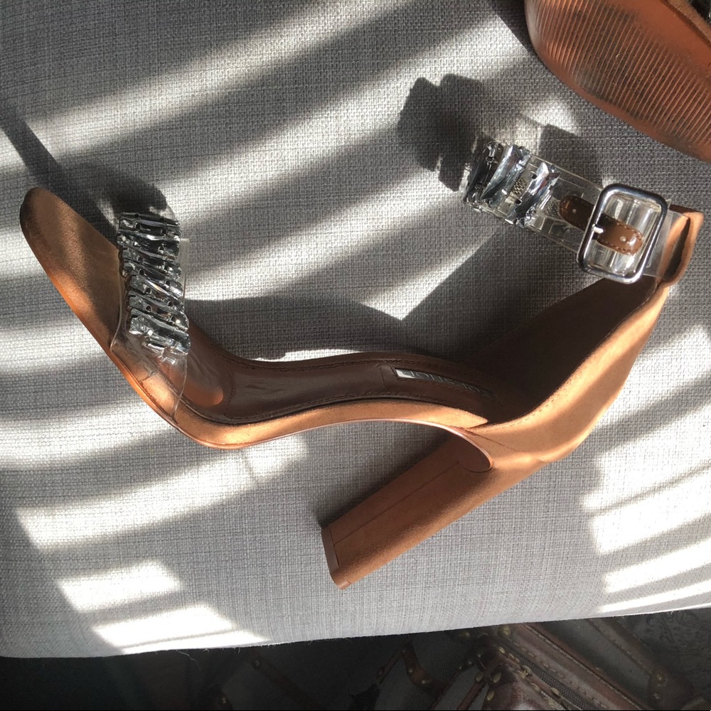 Crystals and 4 inch shoes, knock his socks off!!